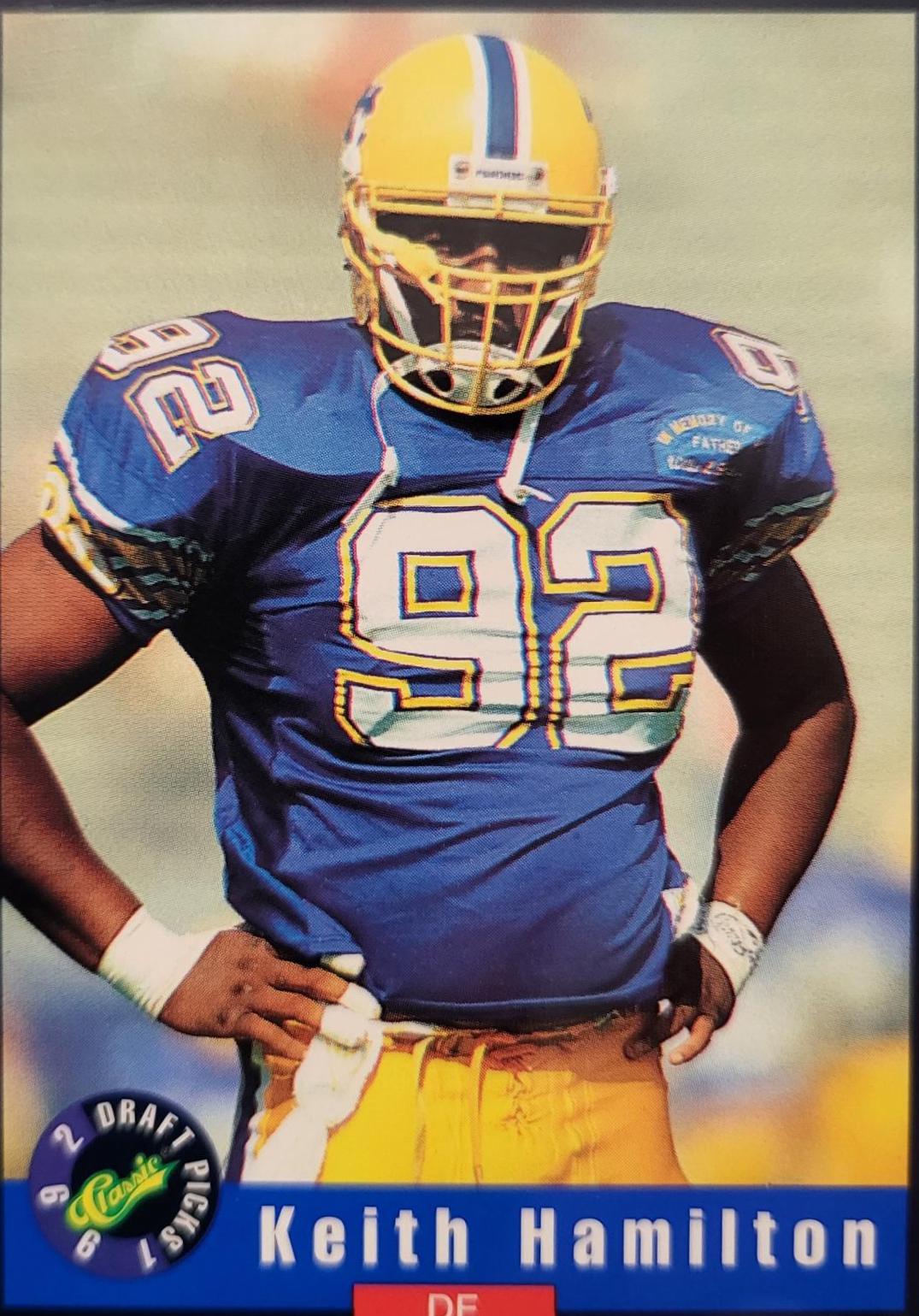 Keith Hamilton #28 Football Cards 1992 Classic Draft Picks