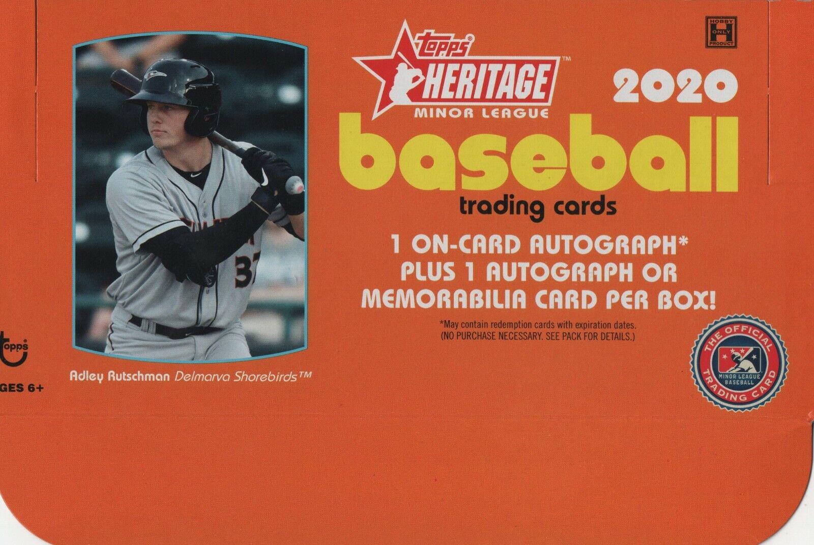 Mason Martin #38 Baseball Cards 2020 Topps Heritage Minor League