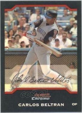 Carlos Beltran #28 Baseball Cards 2004 Bowman Chrome