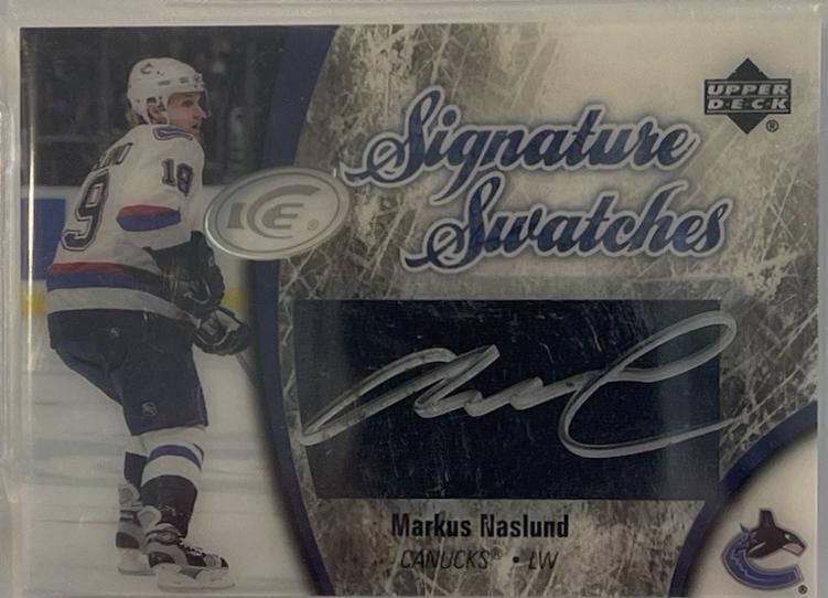 Markus Naslund #SS-MN Hockey Cards 2005 Upper Deck Ice Signature Swatches