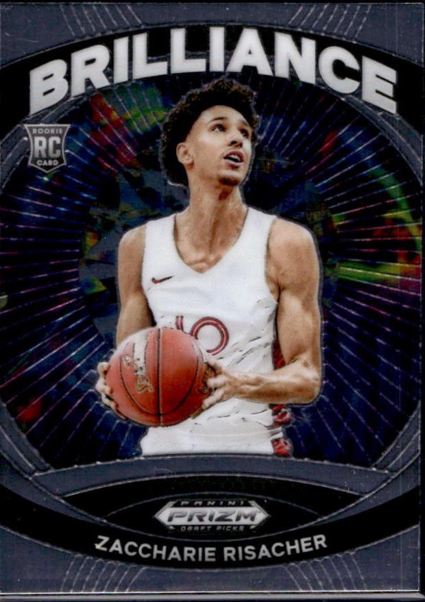 Zaccharie Risacher #5 Basketball Cards 2024 Prizm Draft Picks Brilliance