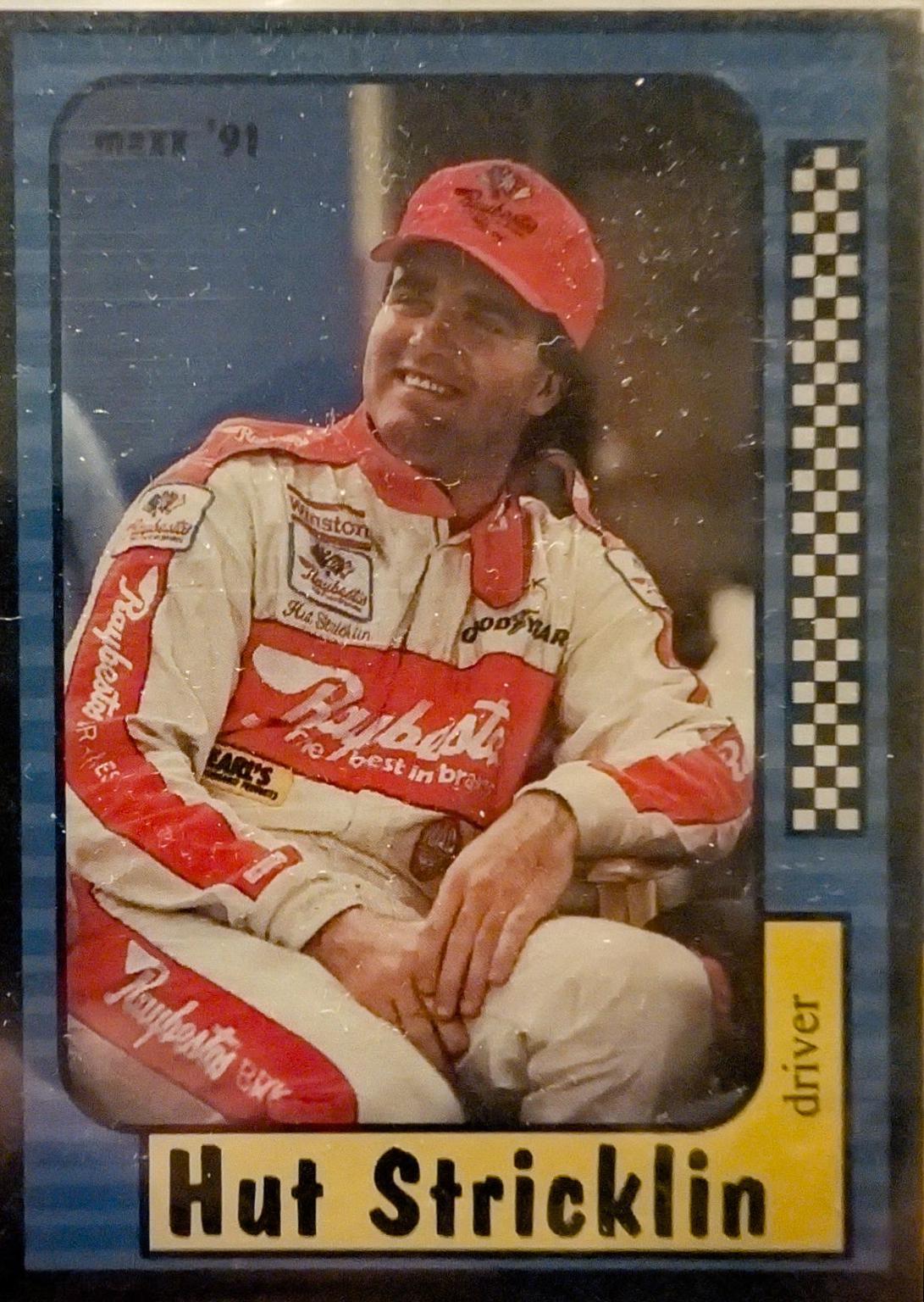 Hut Stricklin #12 Racing Cards 1991 Maxx