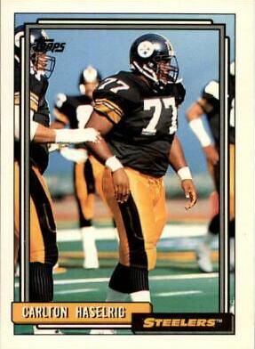 Carlton Haselrig #436 Football Cards 1992 Topps