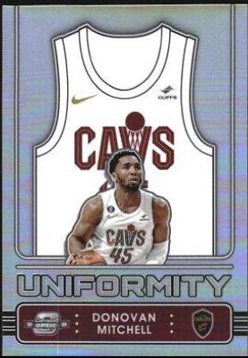 Donovan Mitchell #2 Basketball Cards 2022 Panini Contenders Optic Uniformity