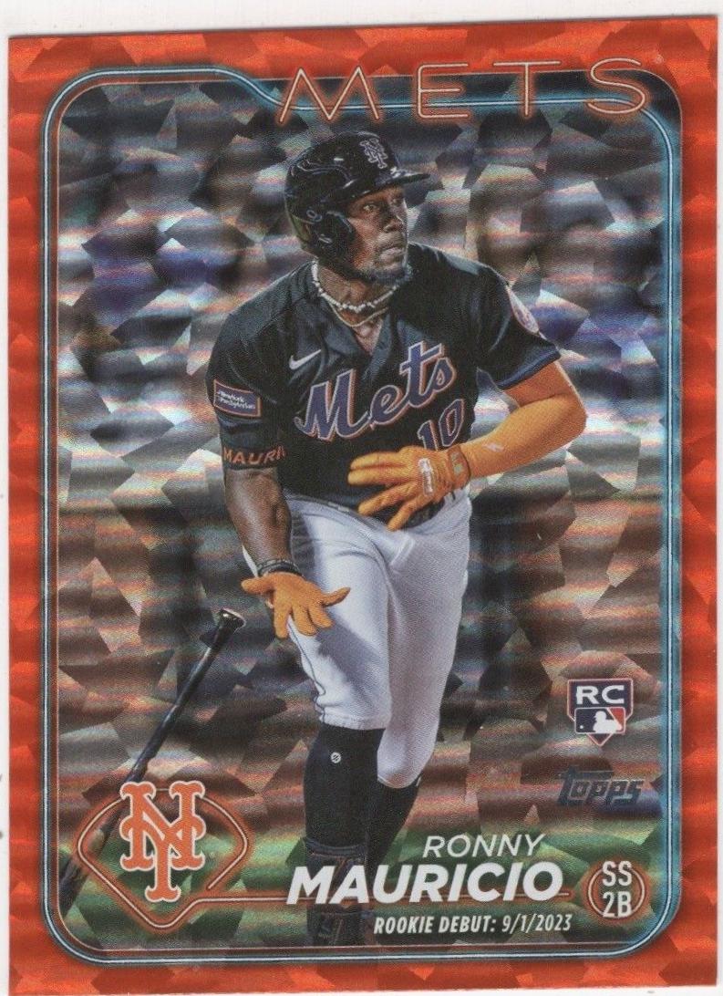 Ronny Mauricio [Orange Crackle Foilboard] #US157