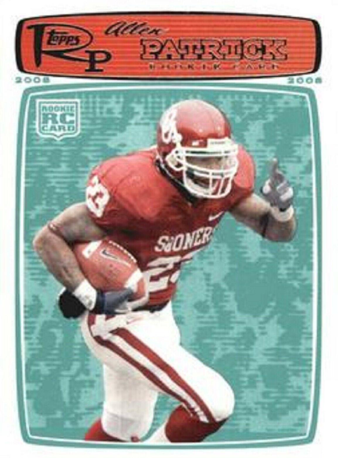 Allen Patrick #51 Football Cards 2008 Topps Rookie Progression