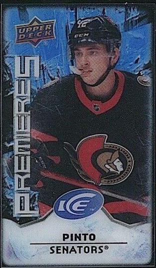 Shane Pinto #MI-12 Hockey Cards 2021 Upper Deck Ice Premieres Mini