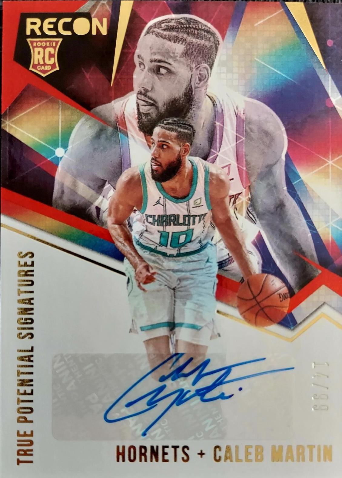 Caleb Martin #TPS-CLM Basketball Cards 2020 Panini Recon True Potential Signatures