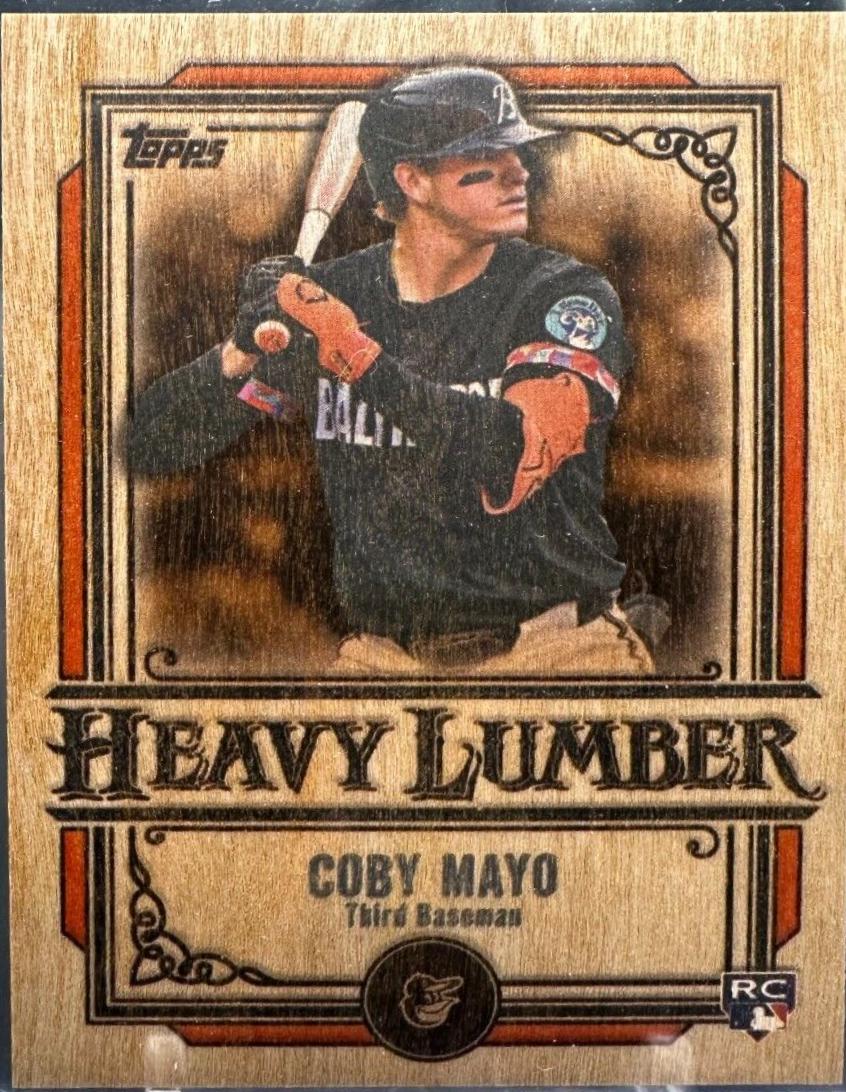 Coby Mayo #HL-20 Baseball Cards 2025 Topps Heavy Lumber