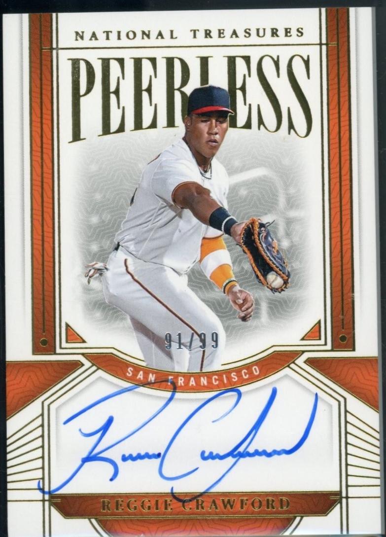 Reggie Crawford #4 Baseball Cards 2024 Panini National Treasures Peerless Signature