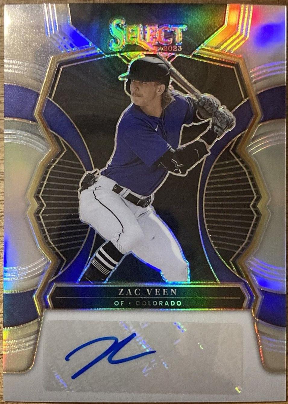 Zac Veen #S-ZV 2023 Panini Select Baseball Signatures