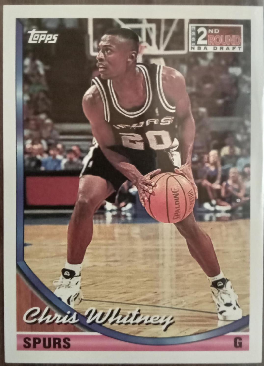 Chris Whitney #309 Basketball Cards 1993 Topps