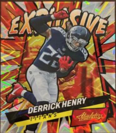 Derrick Henry #E20 Football Cards 2022 Panini Absolute Explosive