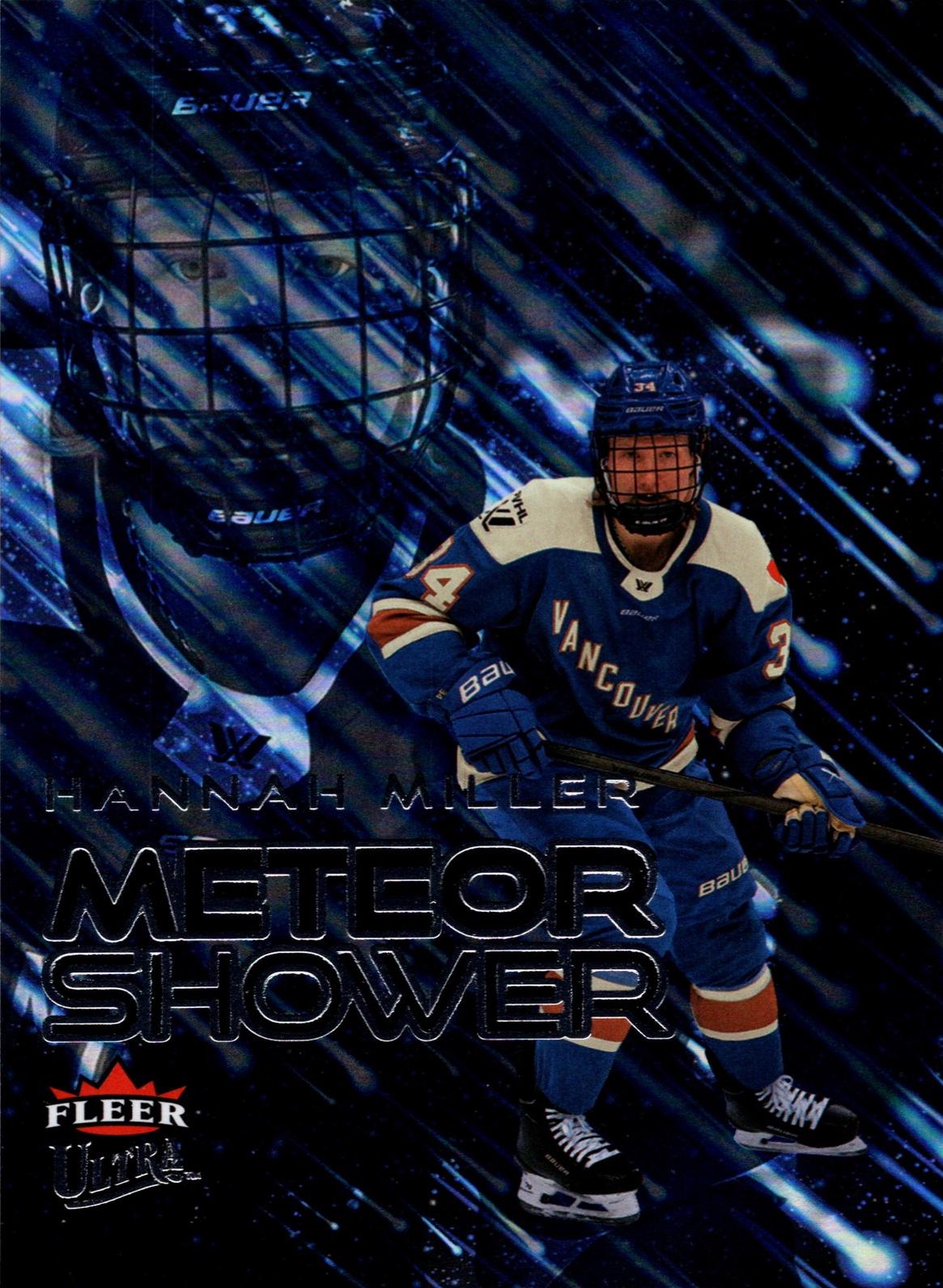 Hannah Miller #MT-10 2025 Fleer Ultra Pwhl Meteor Shower Hockey