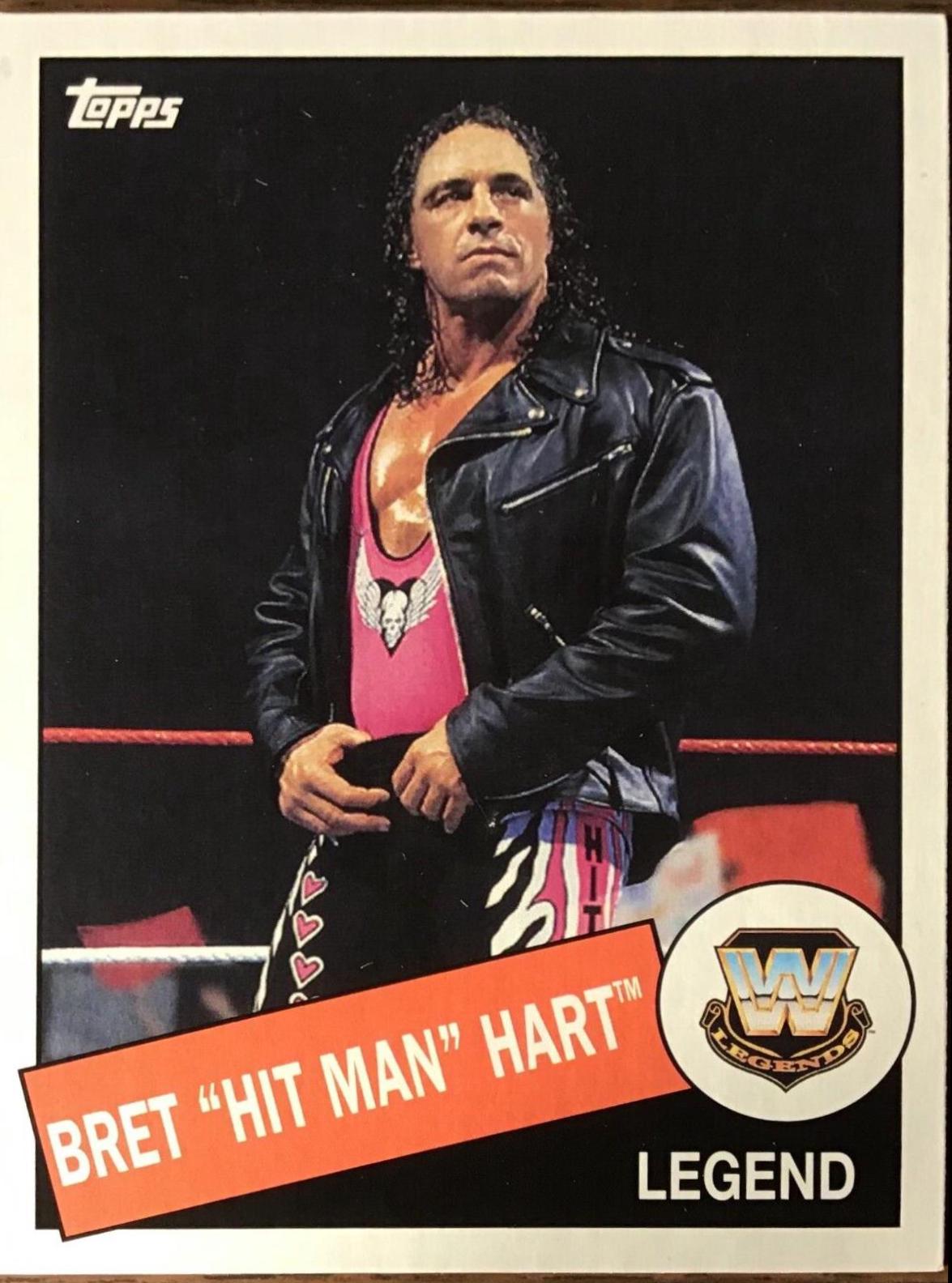 Bret Hit Man Hart #6 Wrestling Cards 2015 Topps Heritage WWE