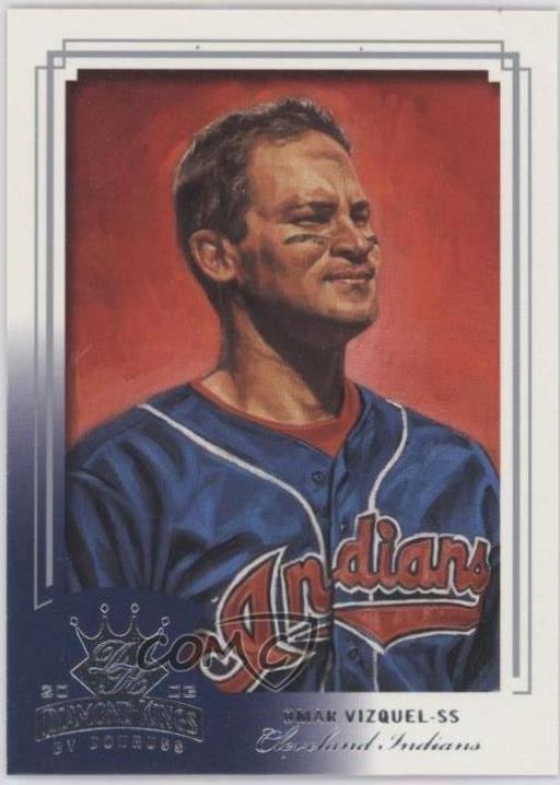 Omar Vizquel #23 2003 Donruss Diamond Kings Baseball