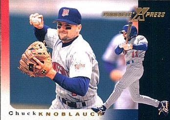 Chuck Knoblauch #18 Baseball Cards 1997 Pinnacle X Press