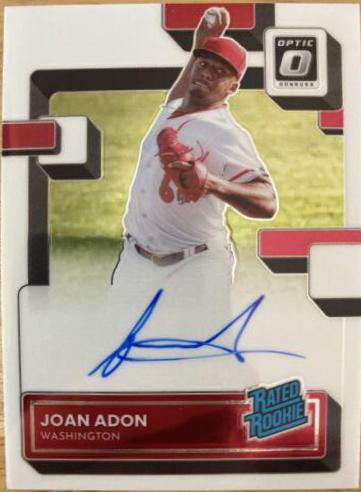 Joan Adon #RRS-AD Baseball Cards 2022 Panini Donruss Optic Rated Rookie Signatures