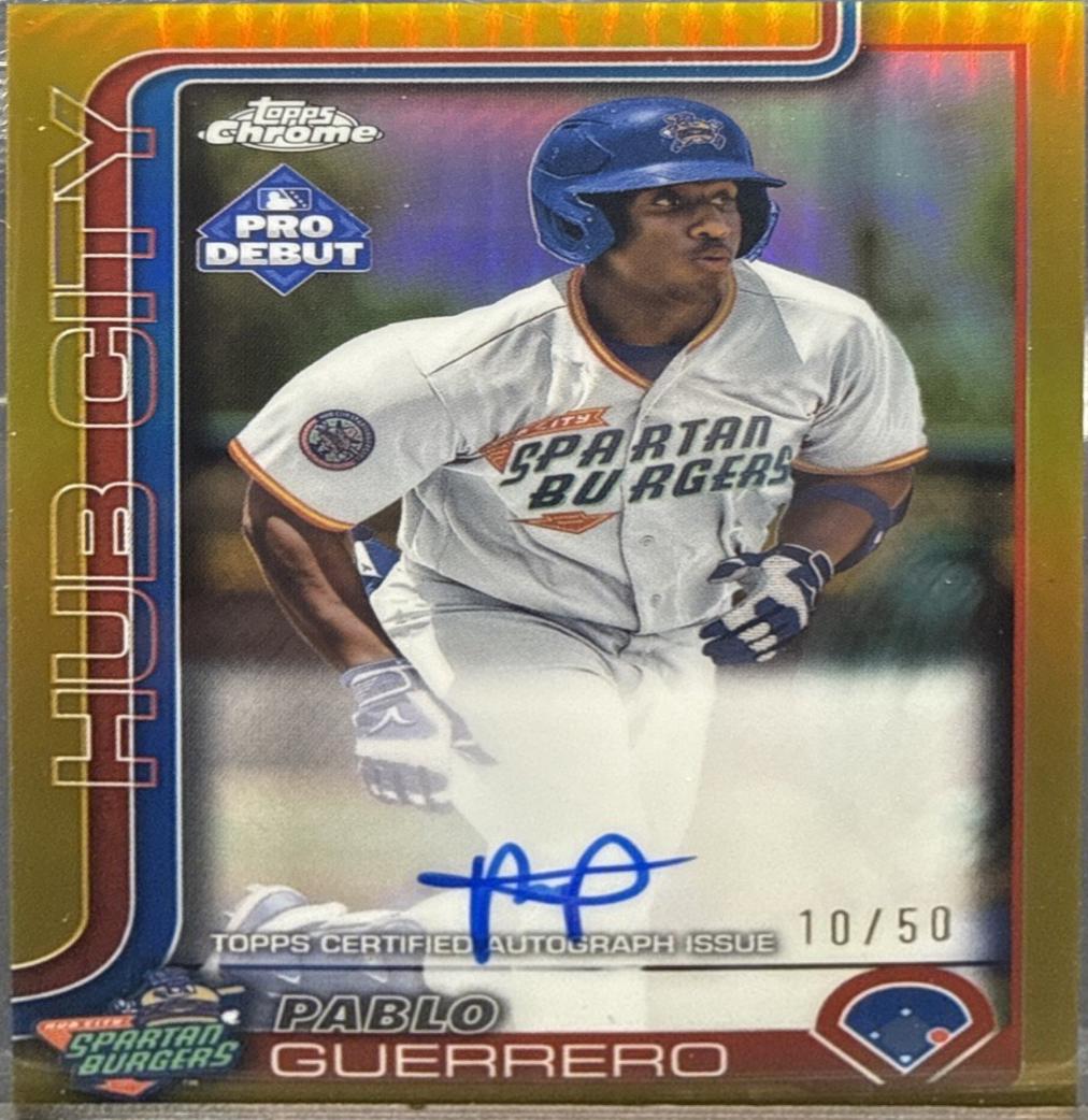 Pablo Guerrero [Gold Refractor Autograph] #PDC-172
