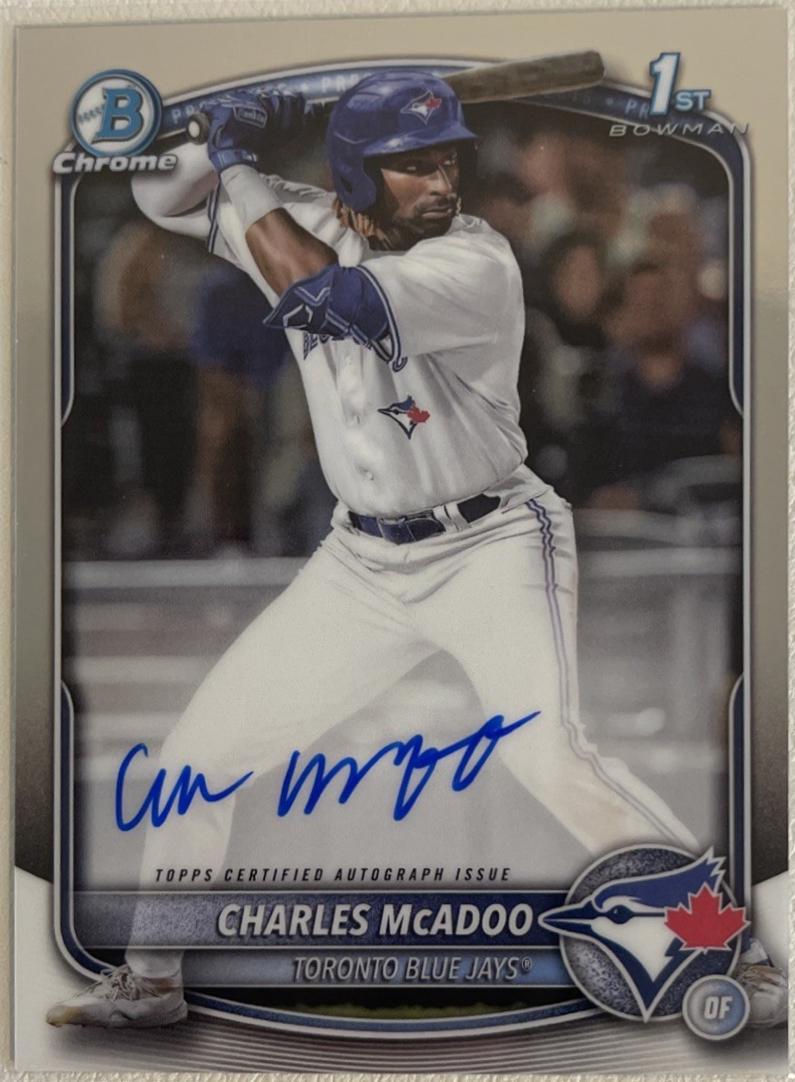 Charles McAdoo #CPA-CMA Baseball Cards 2025 Bowman Chrome Prospect Autograph