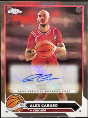 Alex Caruso #CG-AC Basketball Cards 2023 Topps Chrome Autograph