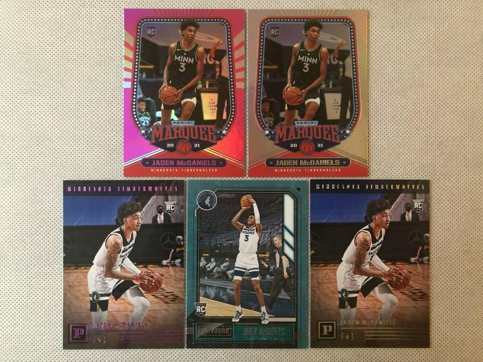 Jaden McDaniels #134 Basketball Cards 2020 Panini Chronicles