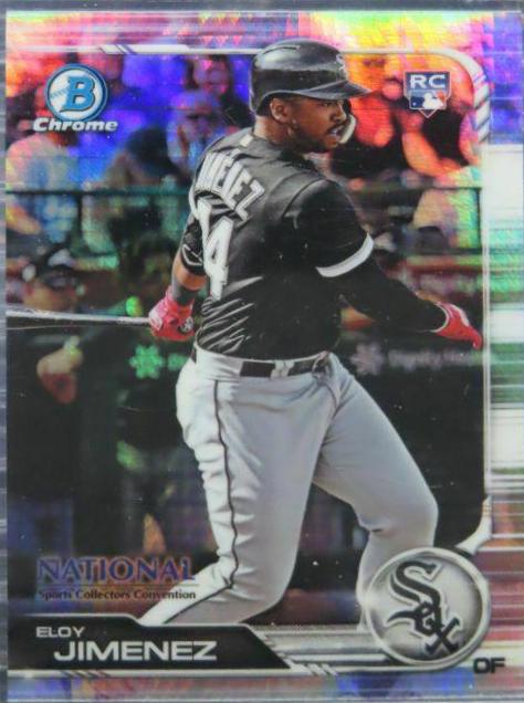 Eloy Jimenez #BNR-EJ Baseball Cards 2019 Bowman Chrome National Convention