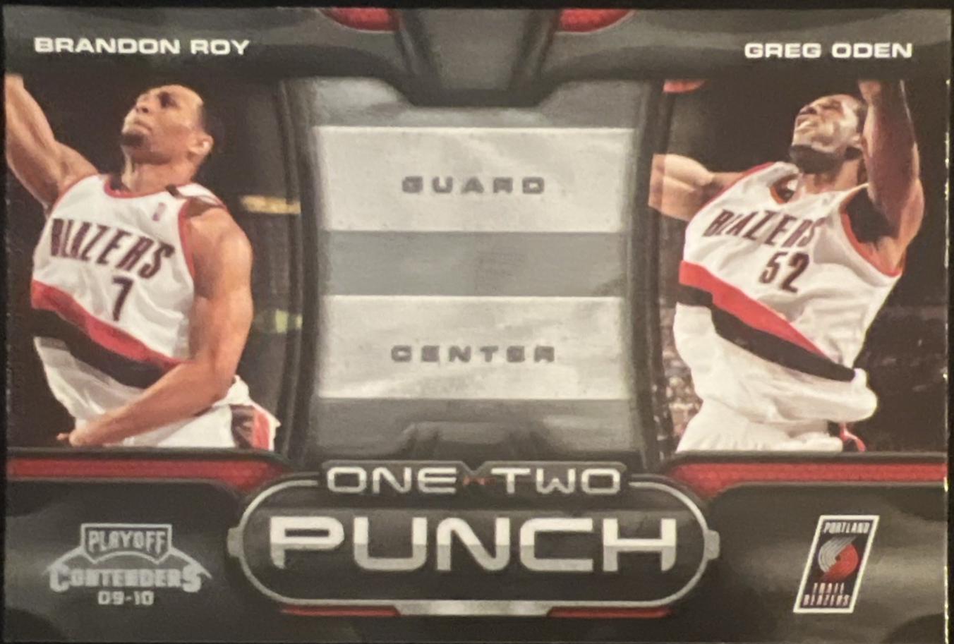 Brandon Roy / Greg Oden #1 Basketball Cards 2009 Playoff Contenders One-Two Punch