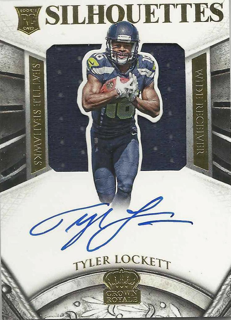 tyler lockett #240 Football Cards 2015 Panini Crown Royale Rookie Silhouettes