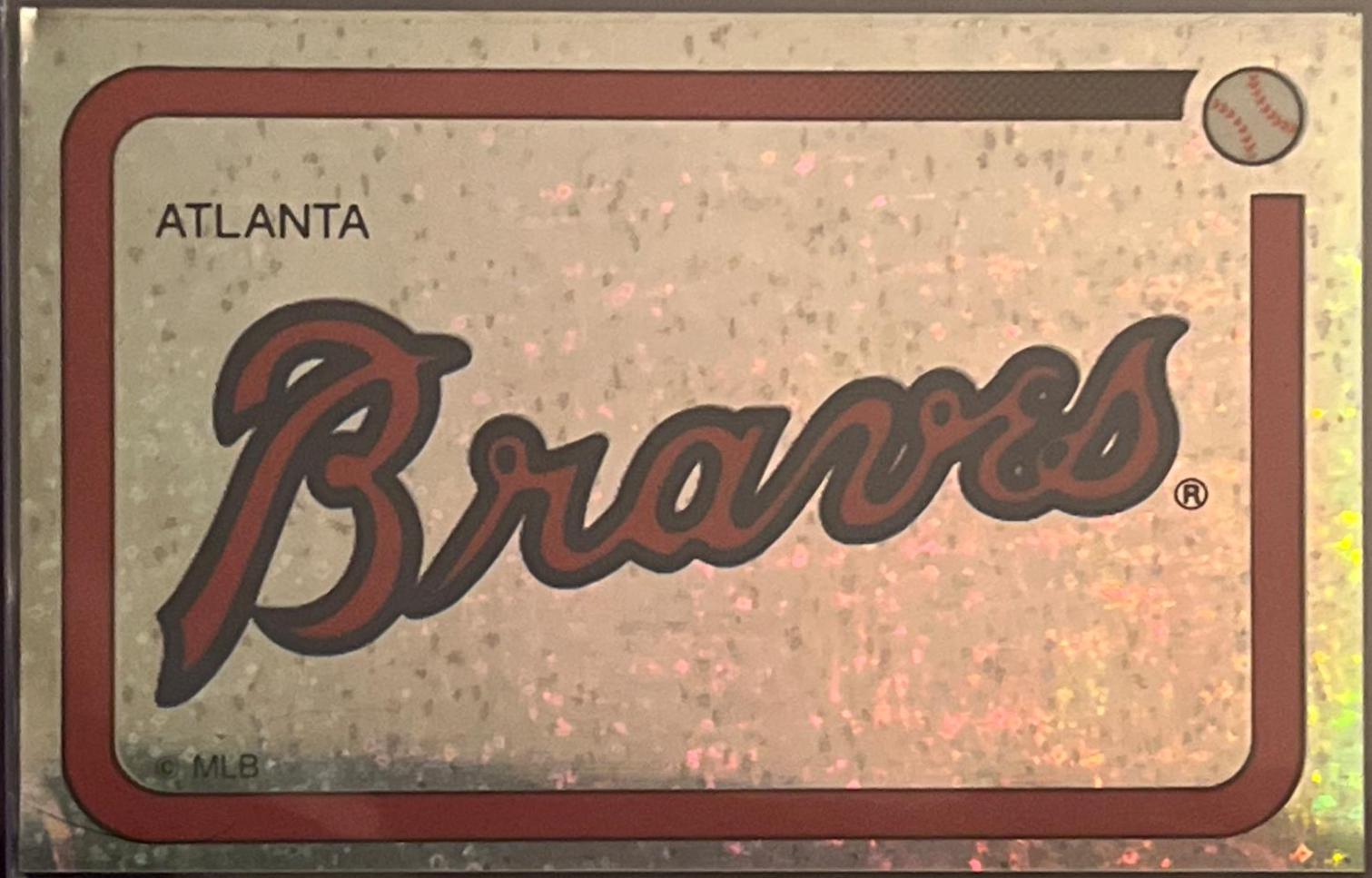 Atlanta Braves Logo #38 Baseball Cards 1989 Panini Stickers