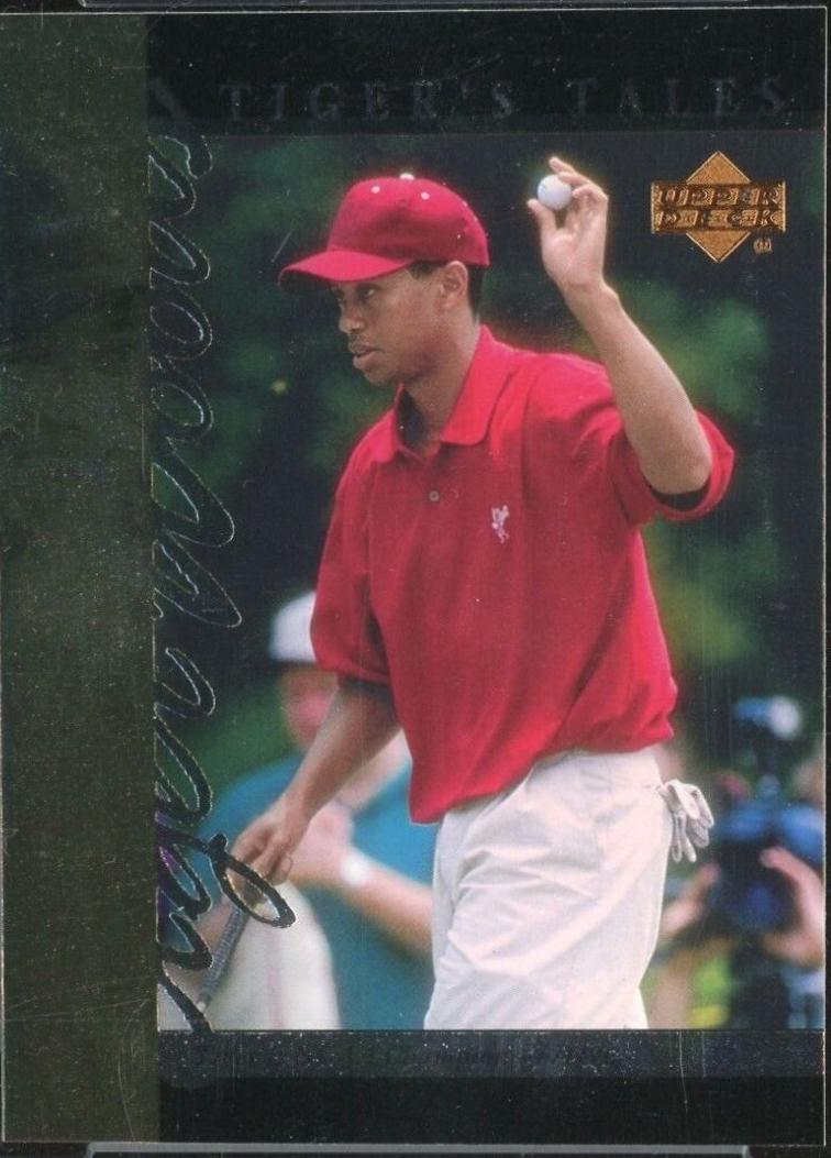 Tiger Woods #TT8 Golf Cards 2001 Upper Deck Tiger's Tales