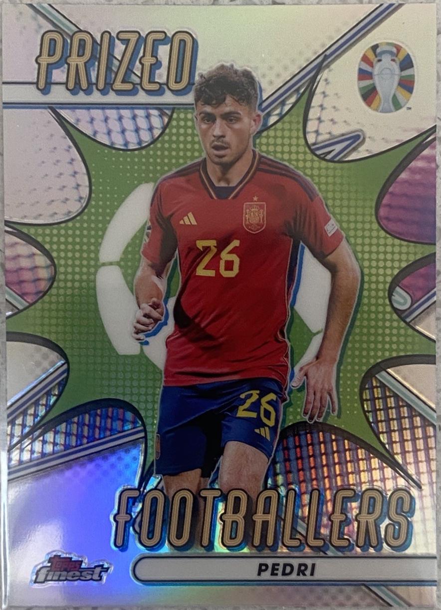 Pedri #PF-PE 2023 Topps Finest Road To UEFA Euro Prized Footballer Autograph