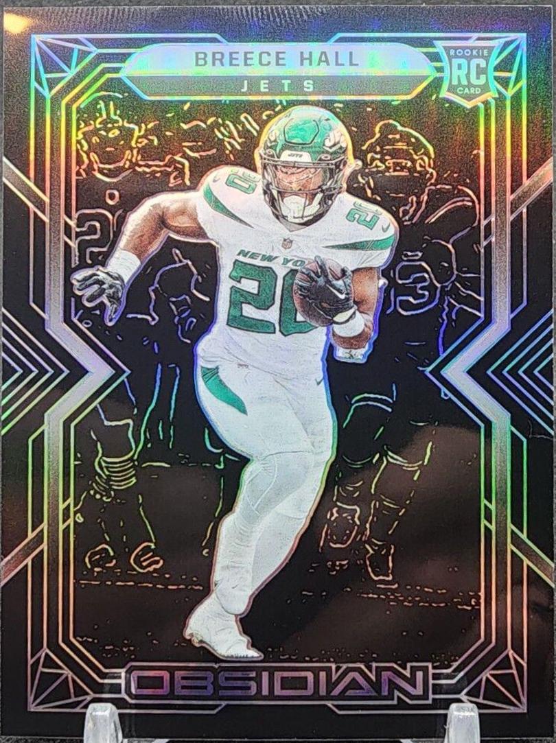 Breece Hall #107 Football Cards 2022 Panini Obsidian