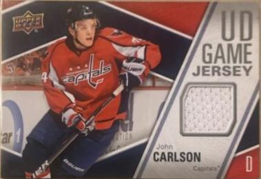 John Carlson #GJ-JO 2011-12 Upper Deck Hockey UD Game Jersey