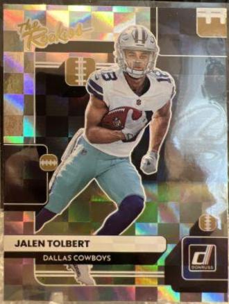 Jalen Tolbert #TR-30 Football Cards 2022 Panini Donruss The Rookies