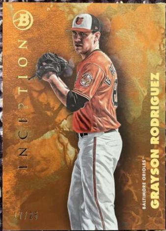 Grayson Rodriguez #3 Baseball Cards 2021 Bowman Inception
