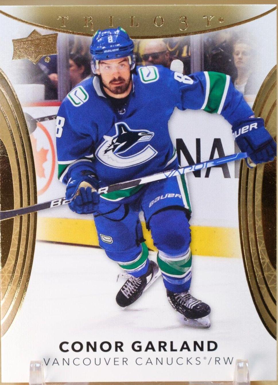 Conor Garland #5 Hockey Cards 2022 Upper Deck Trilogy