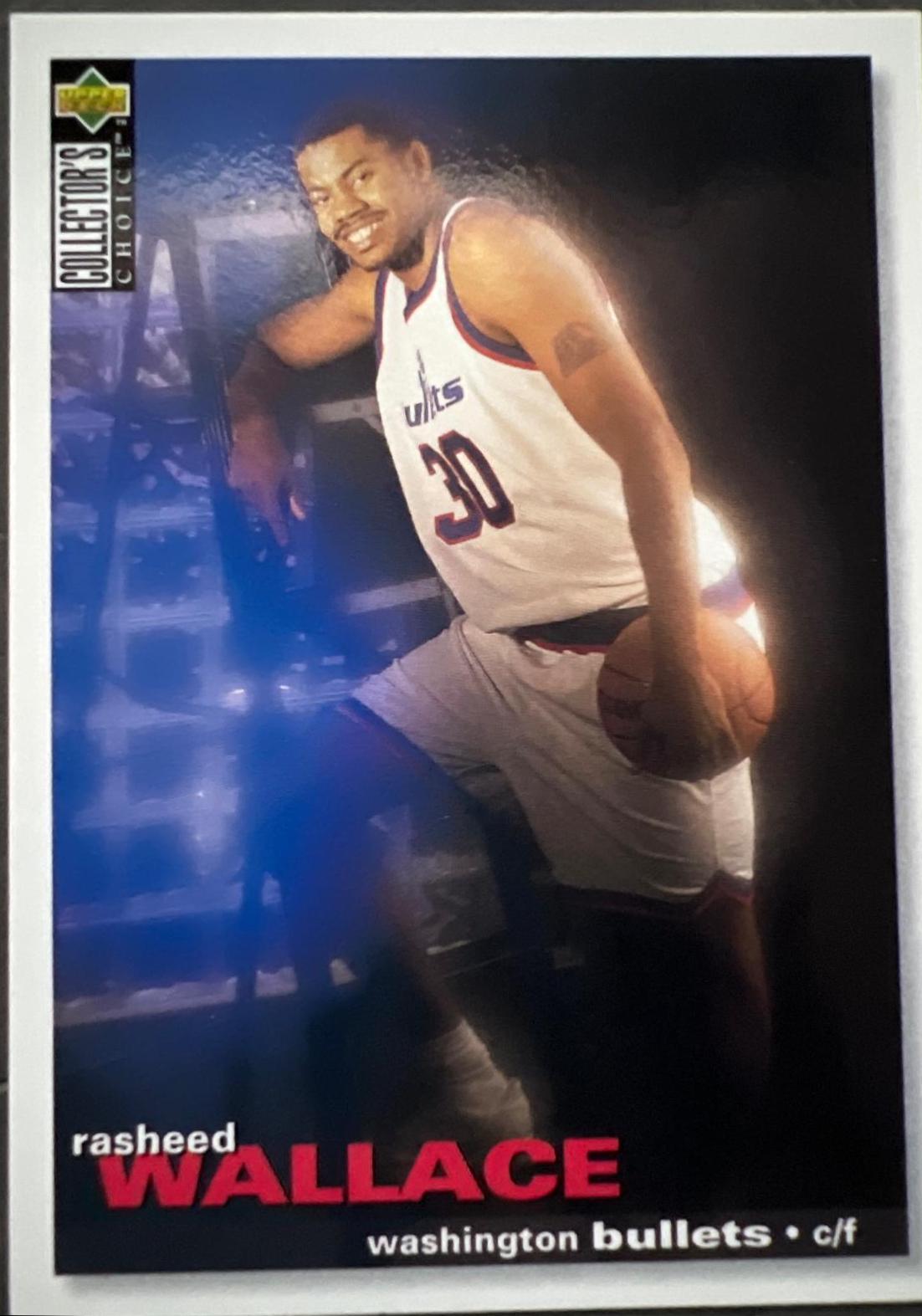 Rasheed Wallace #109 Prices | 1995 Collector's Choice International ...