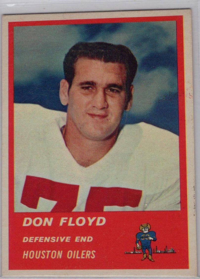 Don Floyd #43 Football Cards 1963 Fleer
