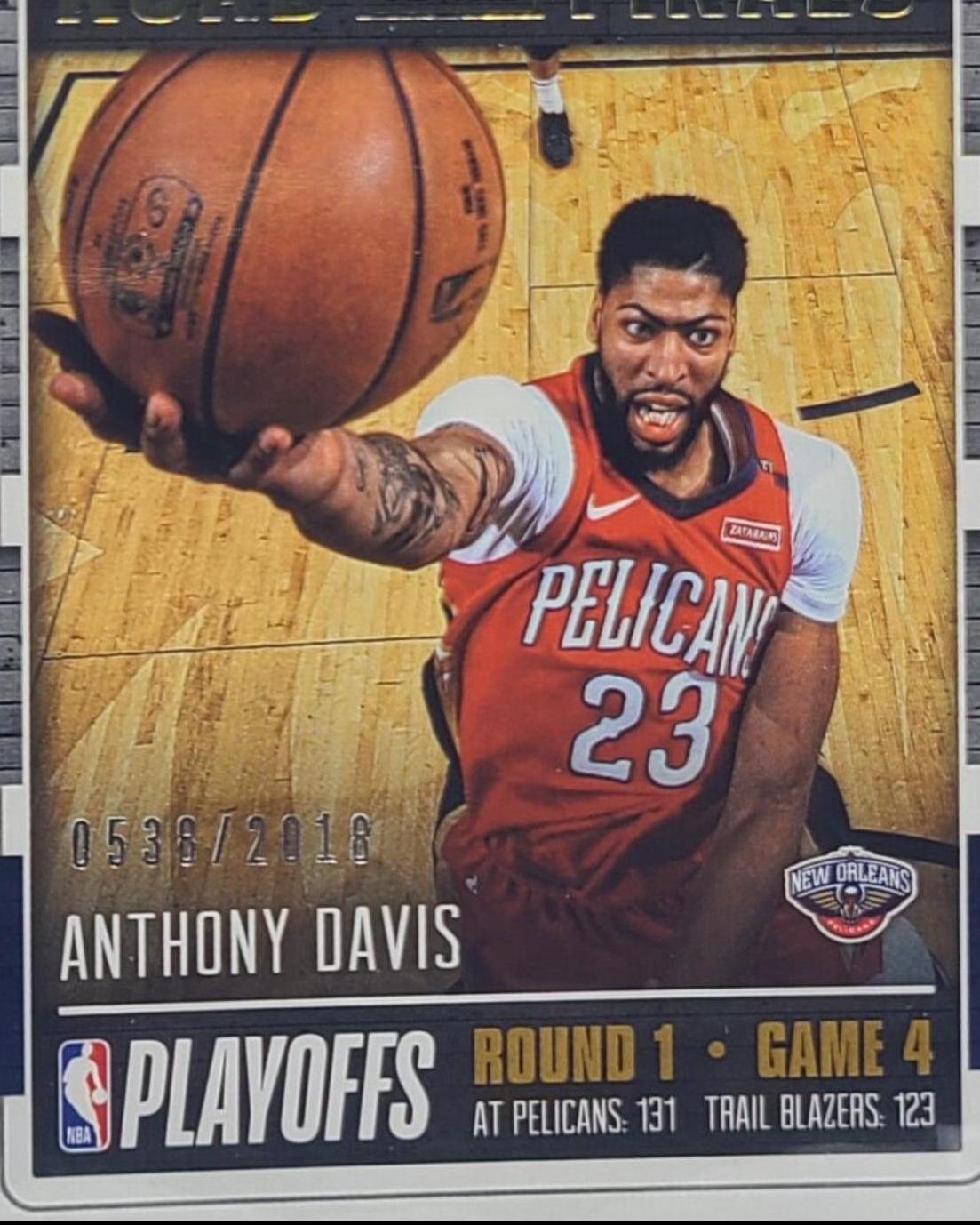 Anthony Davis #24 Basketball Cards 2018 Panini Hoops Road to the Finals