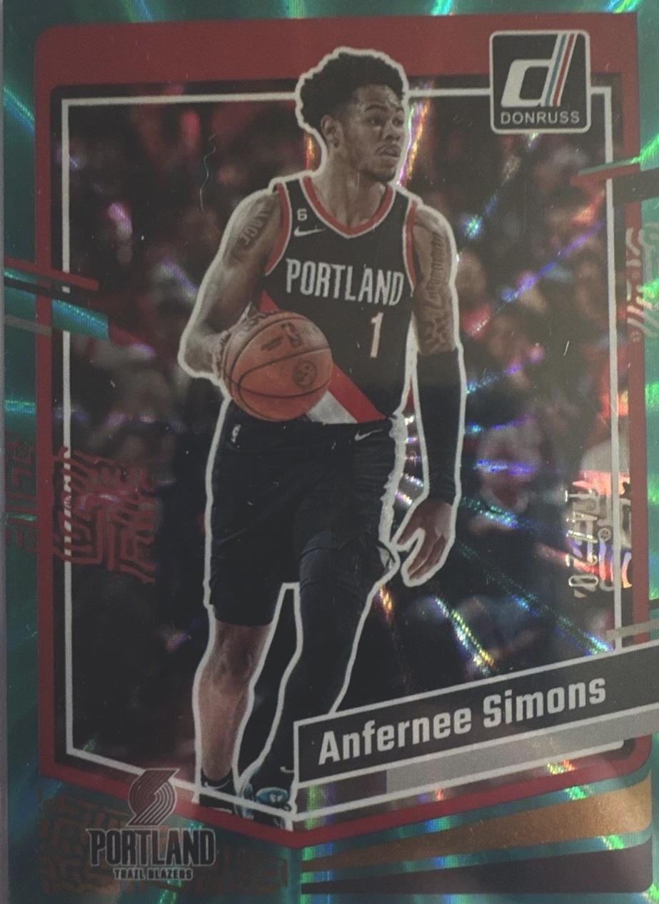 Anfernee Simons [Teal Laser] #97