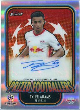 Tyler Adams #FA-TAD 2020 Topps Finest UEFA Champions League Autographs