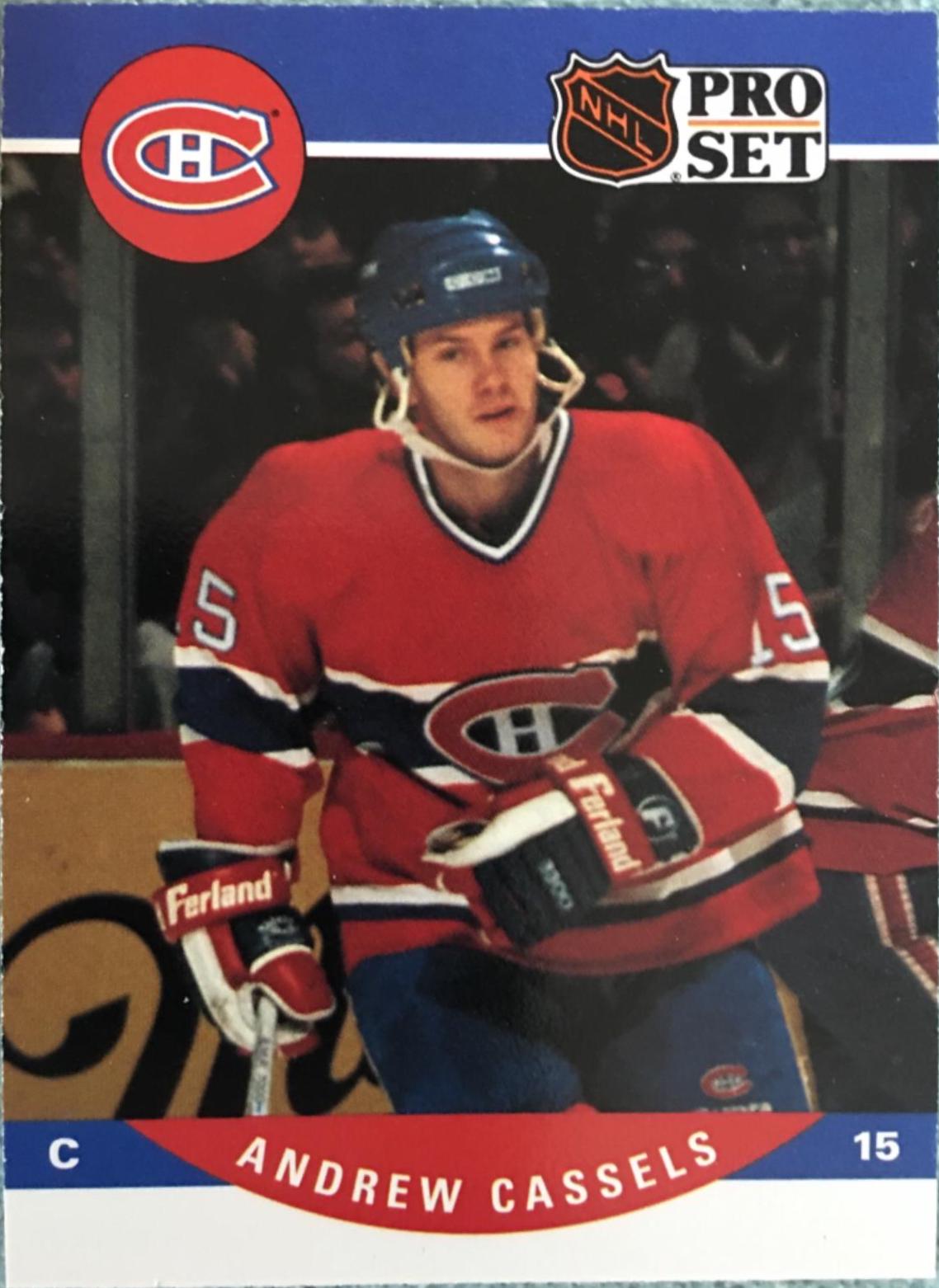 Andrew Cassels #615 Hockey Cards 1990 Pro Set