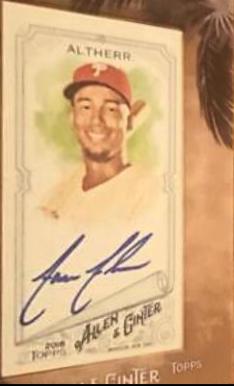 Aaron Altherr #MA-AA Baseball Cards 2018 Topps Allen & Ginter Framed Mini Autographs