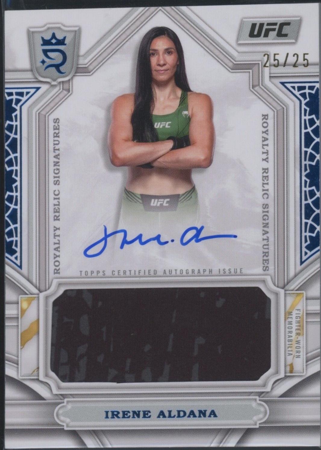 Irene Aldana [Blue] #RYS-IAA Prices | 2024 Topps Royalty UFC Relic ...