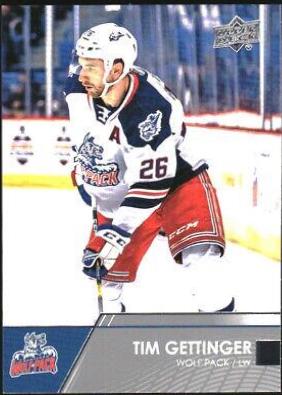 Tim Gettinger #7 Hockey Cards 2021 Upper Deck AHL
