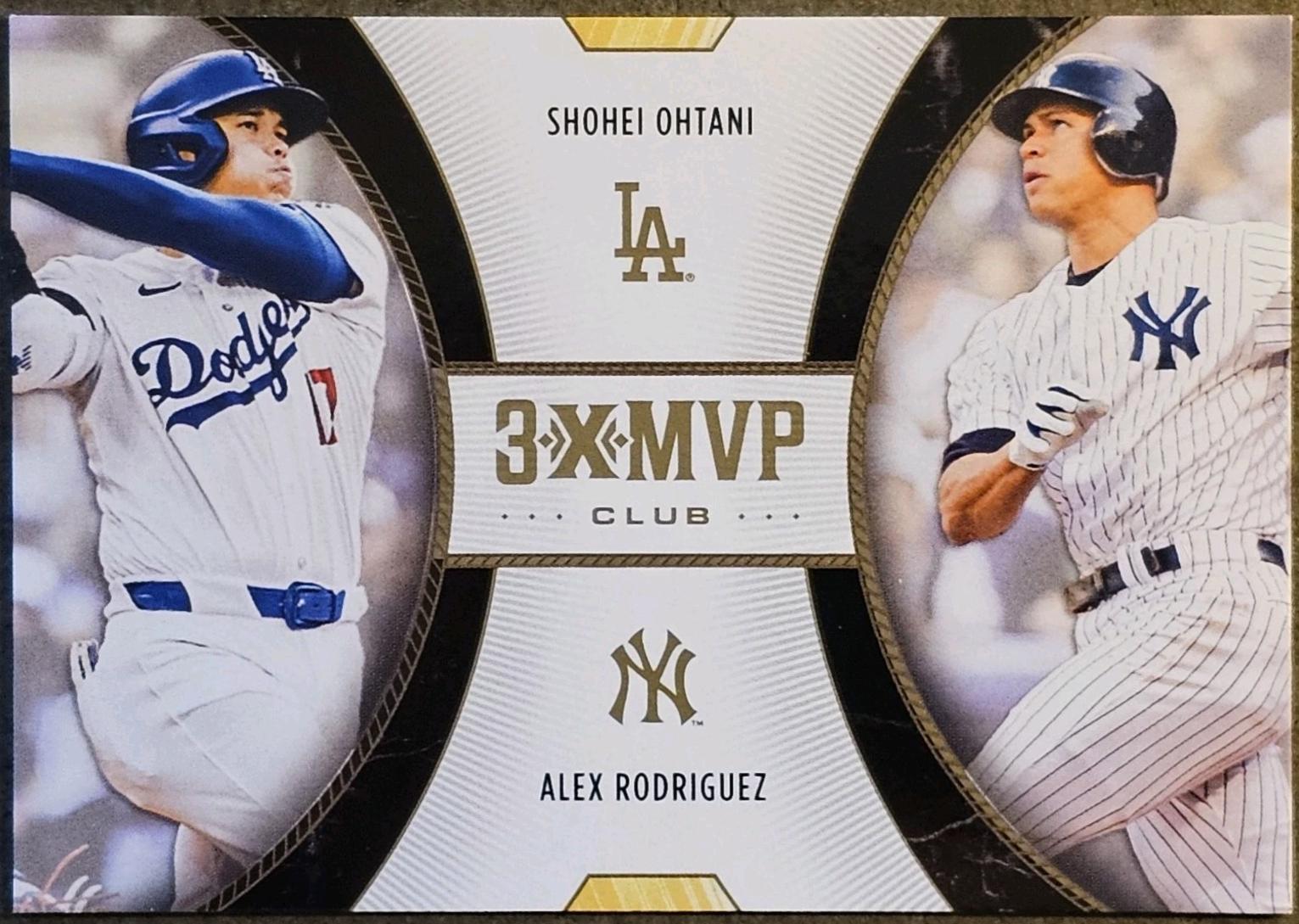 Shohei Ohtani / Alex Rodriguez #D3 Baseball Cards 2025 Topps Welcome to the Club 3X MVP Dual