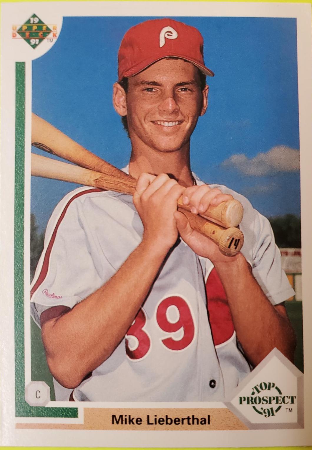 Mike Lieberthal #67 Baseball Cards 1991 Upper Deck
