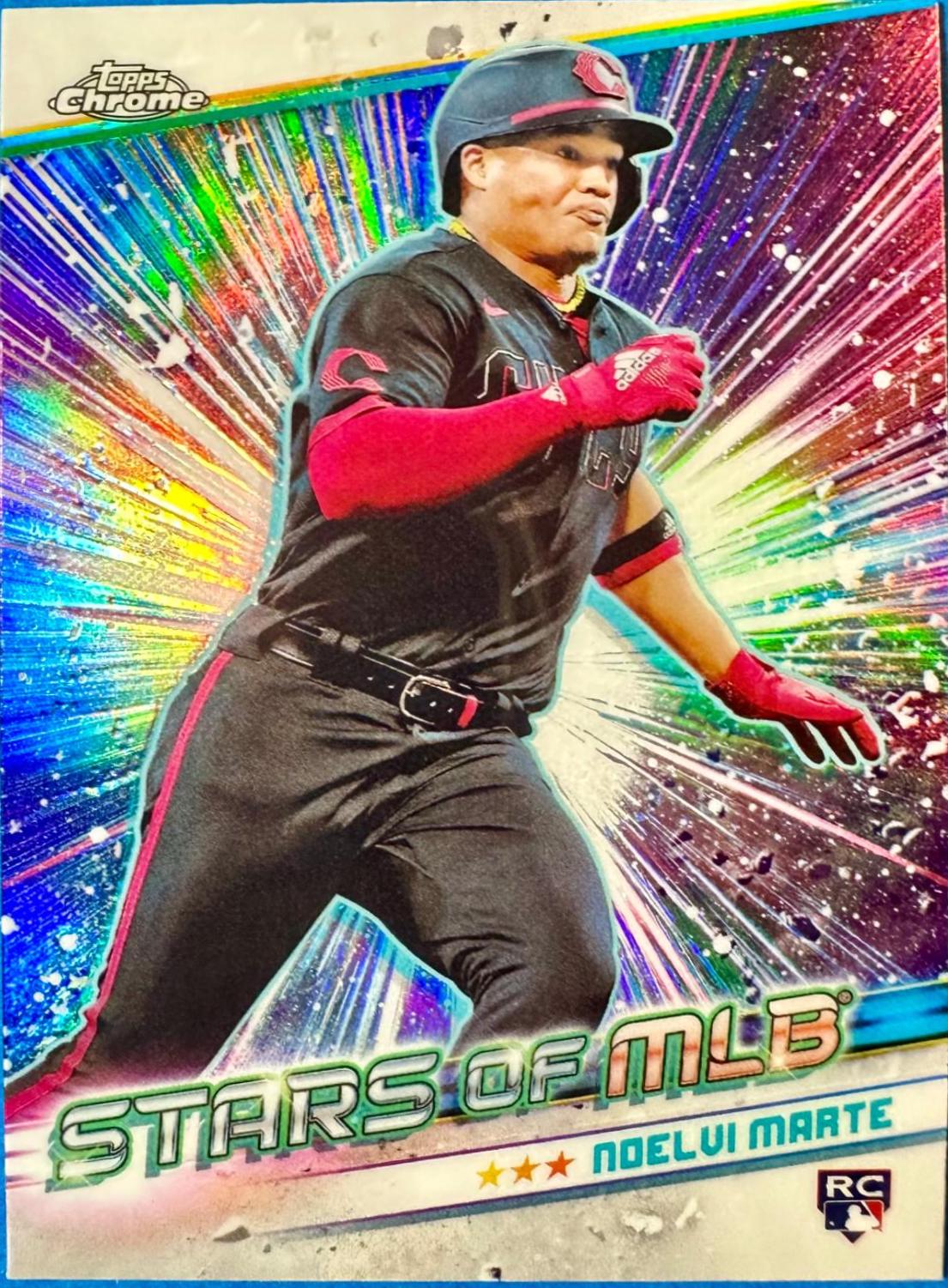 Noelvi Marte #CSMLB-38 Baseball Cards 2024 Topps Stars of MLB Chrome