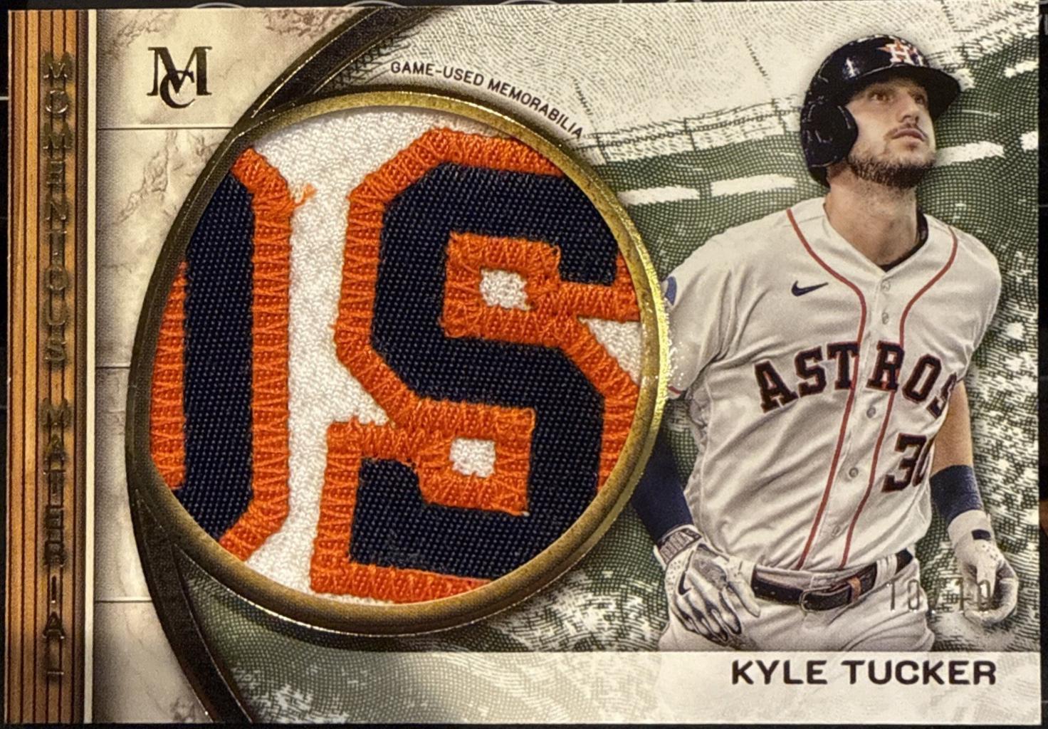 Kyle Tucker #MMJP-KT 2025 Topps Museum Collection Momentous Material Jumbo Patch Relic Baseball
